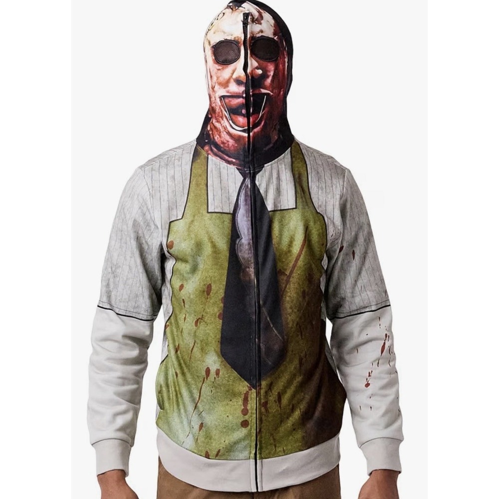 Bioworld Texas Chainsaw Massacre Leatherface Men's Full-zip Cosplay sz L